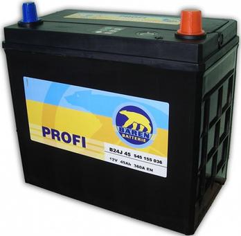 Батарея аккумуляторная "Profi B24J 45", 12В 45А/ч