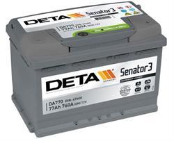 Батарея аккумуляторная Senator 3 DA770, 12В 77А/ч