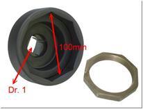 Съемник задних ступичных гаек SCANIA (1", 8-гран., 100мм)