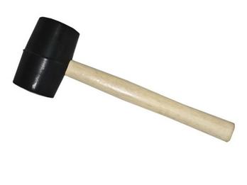 Киянка резиновая с деревянной ручкой 450г/65мм