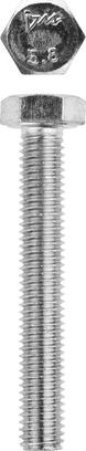Болт ЗУБР "МАСТЕР" с шестигранной головкой, ГОСТ 7798-70, класс прочности 5.8, оцинкованный, M8x55мм, 5кг
