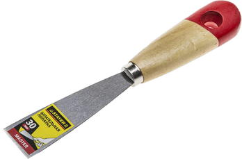 Шпательная лопатка STAYER "MASTER" с деревянной ручкой, 30 мм