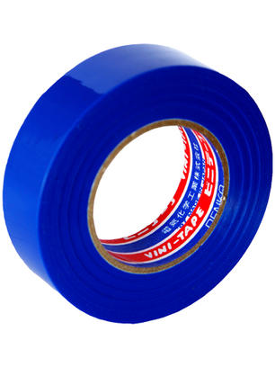Лента изоляционная Denka Vini Tape, 18 мм, 20 м, синий
