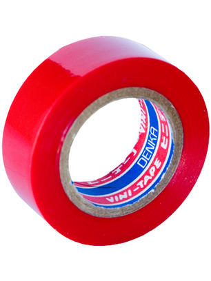 Лента изоляционная Denka Vini Tape, 19 мм, 9 м, красный