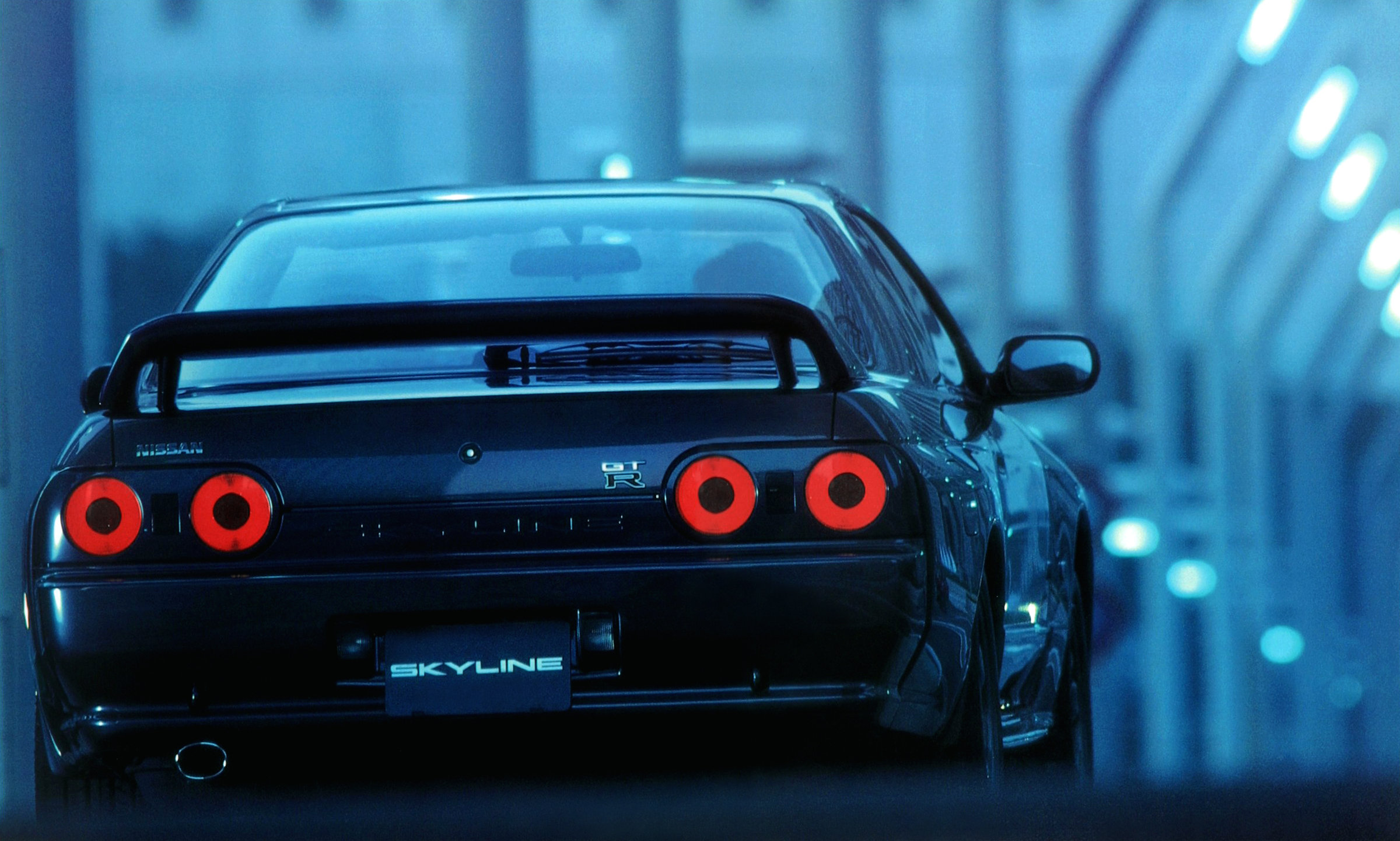 Nissan Skyline r32 ночью